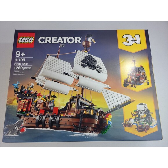 Lego Pirate Ship - 31109 - 3 in 1 Creator - 1260 pcs New